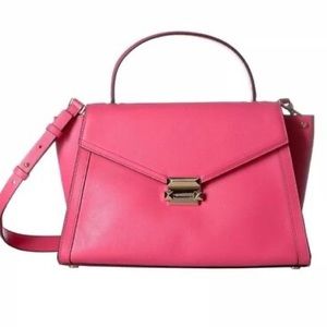 Michael Kors Whitney Mini Rose Pink 2 Way Crossbody Messenger Hand Bag